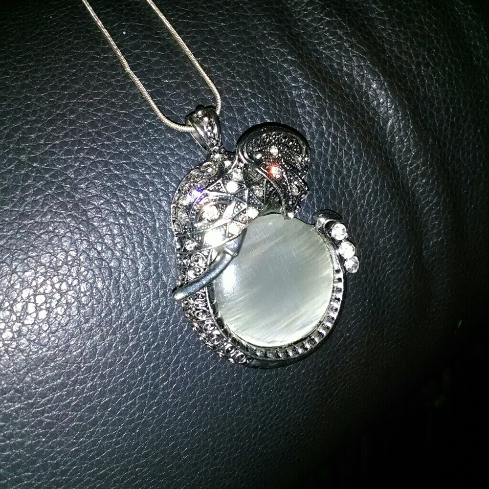 Sterling Elephant Necklace
